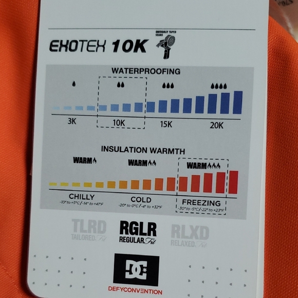 DC Kids Orange Jacket - Picture 6 of 7